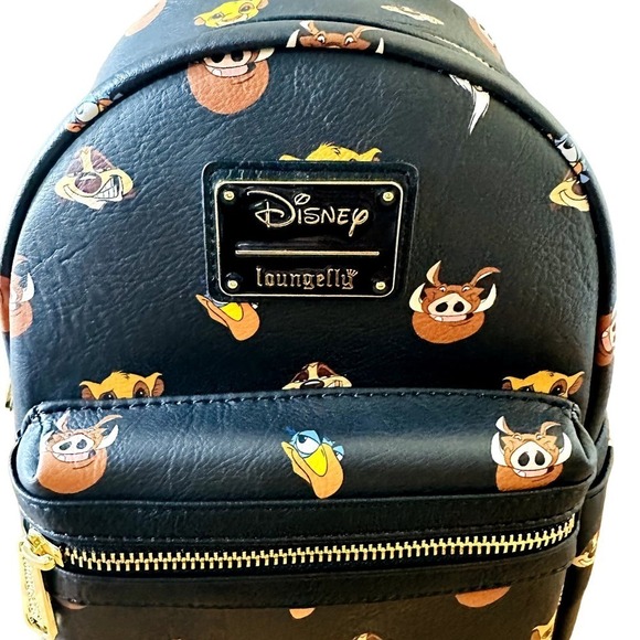 Loungefly NWT Disney Lion King Faces characters aop mini Mini Backpack main image 7